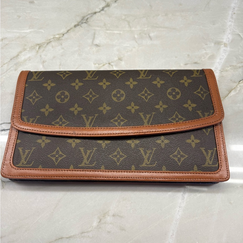 Louis Vuitton Dame Pochette Brown Monogram Clutch